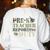Retro Back To School Women Old Camo Pre-K Teacher Women's Sweatshirt Back Print White