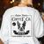 Retro Boston Terrier Coffee Dog Mom Coffee Lover Women's Sweatshirt Back Print White