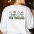 Retro Christmas Snowman FCS Teacher Family Consumer Science Women's Sweatshirt Back Print White