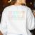 Retro Early Intervention Teacher Intervention Specialist Women's Sweatshirt Back Print White Retro Early Intervention Teacher Intervention Specialist Women's Sweatshirt Back Print White