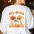 Retro Fall In Love With Learning Autumn Pumpkin Teachers Women's Sweatshirt Back Print White