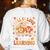 Retro Fall In Love With Learning Pumpkin Leaf Teacher Autumn Women's Sweatshirt Back Print White Retro Fall In Love With Learning Pumpkin Leaf Teacher Autumn Women's Sweatshirt Back Print White