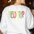 Retro Field Trip Vibes Vintage Field Trip Vibes Teacher Kids Women's Sweatshirt Back Print White