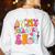 Retro Groovy In My Teaching Era Best Teacher Appreciation Women's Sweatshirt Back Print White Retro Groovy In My Teaching Era Best Teacher Appreciation Women's Sweatshirt Back Print White