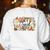 Retro Grovvy Coffee Teach Repeat Teacher Women's Sweatshirt Back Print White