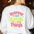 Retro Helping Small Hands Do Big Things Teacher Appreciation For Men Women Women's Sweatshirt Back Print White Retro Helping Small Hands Do Big Things Teacher Appreciation For Men Women Women's Sweatshirt Back Print White