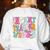 Retro Infant Teacher Vibes Women Daycare Teacher Women's Sweatshirt Back Print White Retro Infant Teacher Vibes Women Daycare Teacher Women's Sweatshirt Back Print White