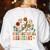 Retro Instructional Assistant Wildflowers Teacher Aide Women's Sweatshirt Back Print White Retro Instructional Assistant Wildflowers Teacher Aide Women's Sweatshirt Back Print White