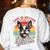 Retro Life Is Better With Boston Terrier Mom Dog Lover Women's Sweatshirt Back Print White