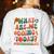 Retro PE Teacher What Are We Doing Today School Coach Women Women's Sweatshirt Back Print White
