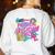 Retro Physical Education Vibes Gym Teacher Phys Ed Teacher Women's Sweatshirt Back Print White Retro Physical Education Vibes Gym Teacher Phys Ed Teacher Women's Sweatshirt Back Print White
