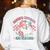 Retro Pink Christmas Santa's Favorite Art Teacher Artist Women's Sweatshirt Back Print White