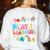 Retro Play Is Learning Kindergarten Teacher Team Women Women's Sweatshirt Back Print White Retro Play Is Learning Kindergarten Teacher Team Women Women's Sweatshirt Back Print White