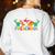 Retro Preschool Cute Dinosaur Preschool Teacher Kids Boys Women's Sweatshirt Back Print White