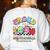 Retro Proud To Teach Multilingual Learners English Teacher Women's Sweatshirt Back Print White