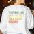 Retro Scientist Warning May Talk About Science Teacher Women's Sweatshirt Back Print White Retro Scientist Warning May Talk About Science Teacher Women's Sweatshirt Back Print White