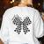 Retro Special Education Squad Coquette Bow SPED Teacher Women's Sweatshirt Back Print White