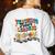 Retro Teaching Future Leaders Groovy Teacher Back To School Women's Sweatshirt Back Print White
