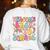 Retro Welcome Back To School Teacher Appreciation Boys Girls Women's Sweatshirt Back Print White