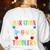 I Run Marathon Just Kidding I Chase Toddlers Teacher Women's Sweatshirt Back Print White I Run Marathon Just Kidding I Chase Toddlers Teacher Women's Sweatshirt Back Print White
