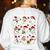 Santa Ghost Reading Books Christmas Library Teacher Women's Sweatshirt Back Print White Santa Ghost Reading Books Christmas Library Teacher Women's Sweatshirt Back Print White