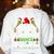 Santa's Favorite Dance Teacher Shirt Christmas Pajama Women's Sweatshirt Back Print White