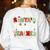 Santas Favorite Teacher Christmas Matching Xmas Men Women Women's Sweatshirt Back Print White Santas Favorite Teacher Christmas Matching Xmas Men Women Women's Sweatshirt Back Print White