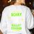 Scary Ballet Teacher Costume Halloween Lazy Easy Women's Sweatshirt Back Print White Scary Ballet Teacher Costume Halloween Lazy Easy Women's Sweatshirt Back Print White