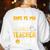 This Is My Scary Science Teacher Halloween Costumes Men Women Kids Women's Sweatshirt Back Print White This Is My Scary Science Teacher Halloween Costumes Men Women Kids Women's Sweatshirt Back Print White