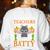 School Teacher A Bit Batty Teaching Bat Halloween Costume Women's Sweatshirt Back Print White School Teacher A Bit Batty Teaching Bat Halloween Costume Women's Sweatshirt Back Print White