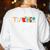 School Teacher Men And Women Back To School Teachers Women's Sweatshirt Back Print White