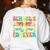 School's Out Forever Retirement 2026 Retro Retired Teacher Women's Sweatshirt Back Print White School's Out Forever Retirement 2026 Retro Retired Teacher Women's Sweatshirt Back Print White