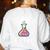 Science Girl Chemistry Biology Student Teacher Women's Sweatshirt Back Print White