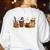 Science Teacher Horror Fall Coffee Halloween Pumpkin Autumn Women's Sweatshirt Back Print White Science Teacher Horror Fall Coffee Halloween Pumpkin Autumn Women's Sweatshirt Back Print White