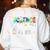Science Teacher Tie Dye First Day Of School Back To School Men Women Girls Kids Women's Sweatshirt Back Print White Science Teacher Tie Dye First Day Of School Back To School Men Women Girls Kids Women's Sweatshirt Back Print White