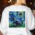 Scottish Terrier Starry Night Scotty Dog Art By Aja Women's Sweatshirt Back Print White