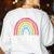 Sé Amable Spanish Bilingual Teacher Be Kind Boho Rainbow Women's Sweatshirt Back Print White Sé Amable Spanish Bilingual Teacher Be Kind Boho Rainbow Women's Sweatshirt Back Print White