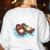 Sea Otter Book Reading Shirt For Bookworm Teachers Women's Sweatshirt Back Print White