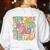 In My Second Grade Era Girl Back To School 2nd Grade Teacher Women's Sweatshirt Back Print White In My Second Grade Era Girl Back To School 2nd Grade Teacher Women's Sweatshirt Back Print White