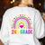Second Grade Rainbow Girls Boys Teacher Team 2nd Grade Squad Women's Sweatshirt Back Print White Second Grade Rainbow Girls Boys Teacher Team 2nd Grade Squad Women's Sweatshirt Back Print White