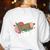 Second Grade Teacher Leopard Pencil 2nd Grade Women Teacher Women's Sweatshirt Back Print White