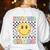 Second Grade Teachers Boys Girls Smile Face 2nd Grade Team Women's Sweatshirt Back Print White
