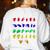 Sign Language Alphabet For ASL Interpreter Deaf Teacher Stud For Men Women Girls Kids Women's Sweatshirt Back Print White