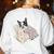 Sleepy Boston Terrier Pajama Men Women Kids Women's Sweatshirt Back Print White