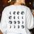 Space Science Student Teacher Leonard Moon Phases Men Women Kids Women's Sweatshirt Back Print White