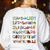 SPANISH ALPHABET MAESTRA SPANISH TEACHER Women's Sweatshirt Back Print White SPANISH ALPHABET MAESTRA SPANISH TEACHER Women's Sweatshirt Back Print White