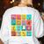 Spanish Teacher Back To School Maestra Dual Language Crew Women's Sweatshirt Back Print White Spanish Teacher Back To School Maestra Dual Language Crew Women's Sweatshirt Back Print White