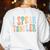 I Speak Toddler Teacher Pre School Back To School First Day Women's Sweatshirt Back Print White I Speak Toddler Teacher Pre School Back To School First Day Women's Sweatshirt Back Print White