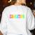 Special Education Dream Team Back To School SPED Teacher Women's Sweatshirt Back Print White Special Education Dream Team Back To School SPED Teacher Women's Sweatshirt Back Print White