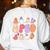 Special Education Teacher Ghosts Halloween SPED Teacher Women's Sweatshirt Back Print White
